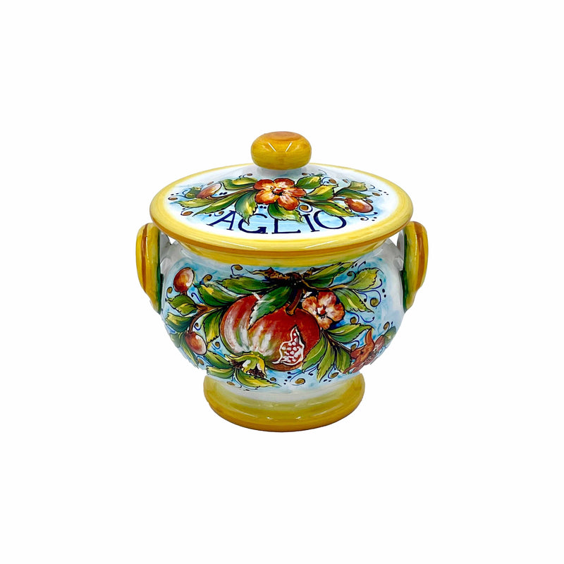 Gialletti Giulio Pomegranate Frutta Garlic Keeper ("Aglio" Printed)